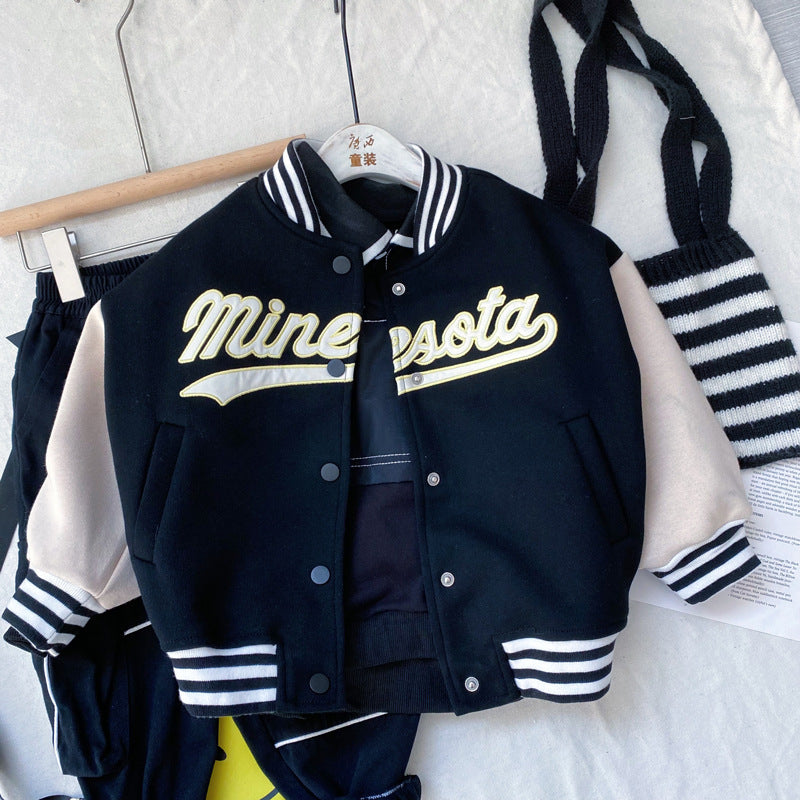 Vêtements pour enfants, veste d'uniforme de Baseball coréen assortie avec tout pour garçons