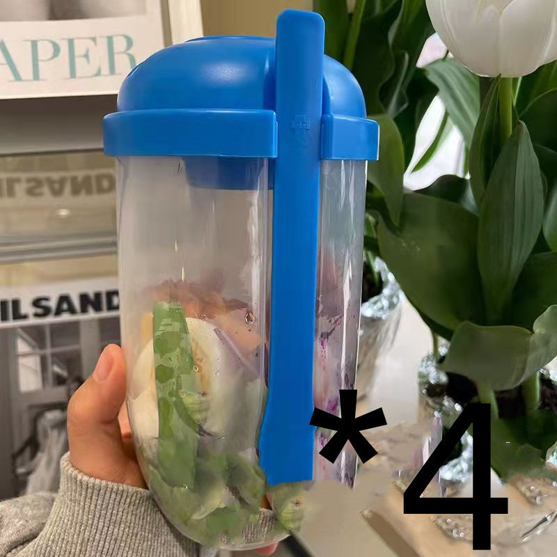 La tasse à salade de style Ins avec fourchette et couvercle est portable
