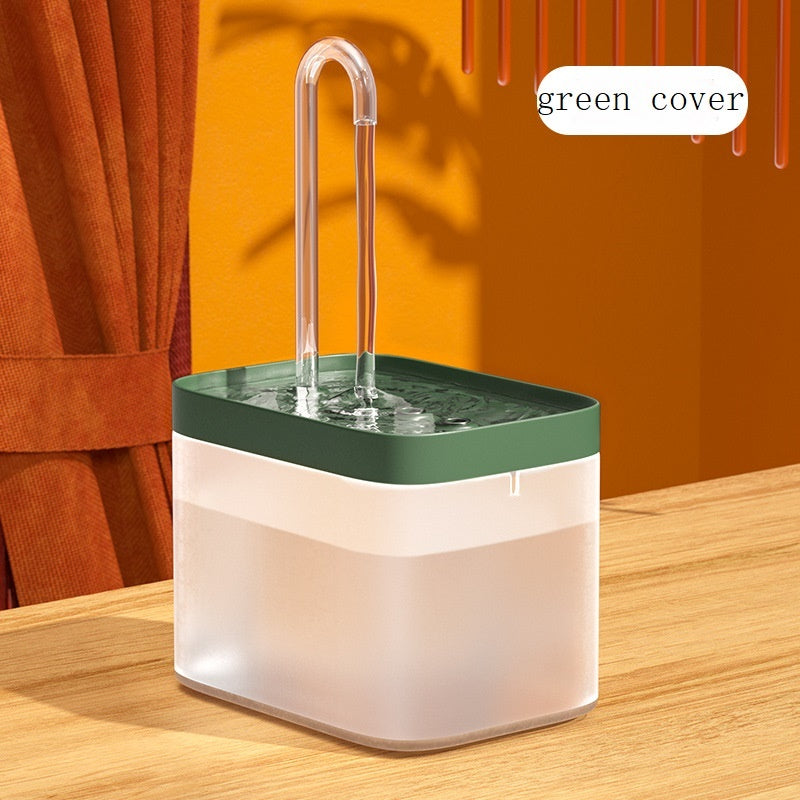 Fontaine d'eau automatique pour chat, filtre automatique USB, bol d'abreuvoir électrique muet pour chat, 1,5 l, abreuvoir filtrant en recirculation pour chats, distributeur d'eau pour animaux de compagnie