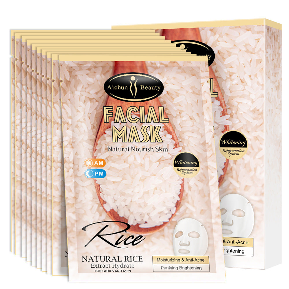 Masque de riz pour la peau, produits de soins de la peau