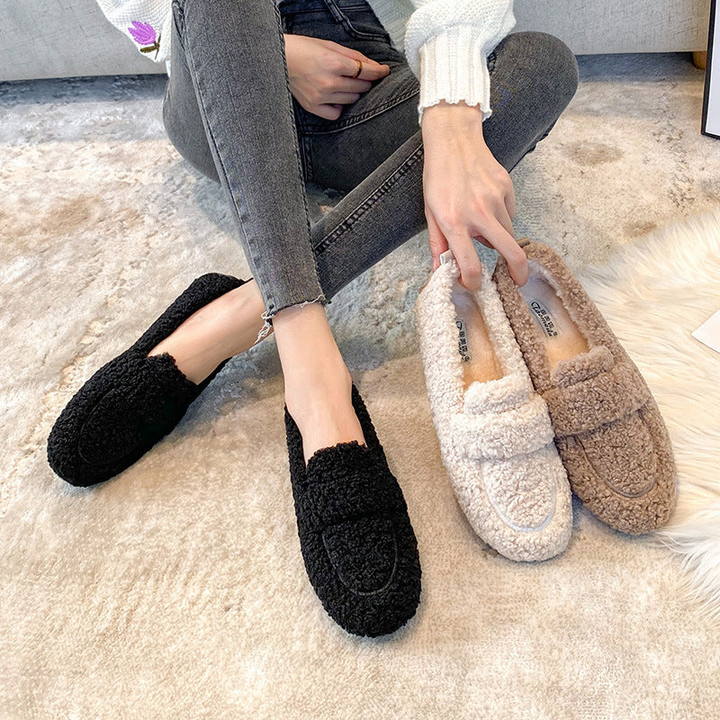 Chaussures à pois à enfiler à la mode, fée