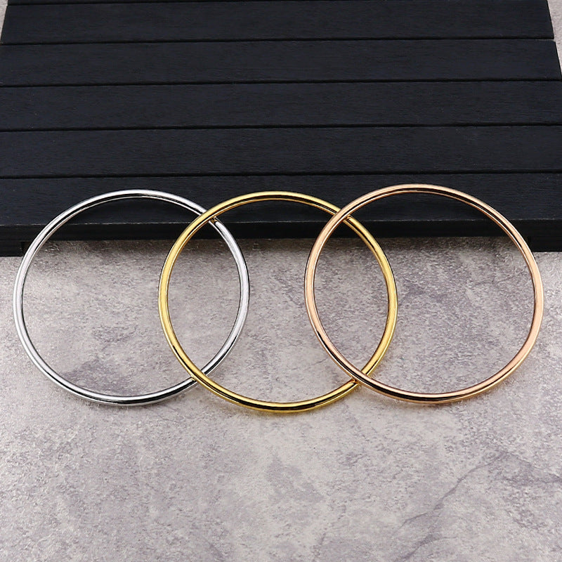 Bracelet brillant personnalisé simple en acier titane