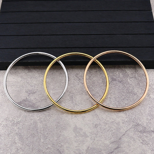 Bracelet brillant personnalisé simple en acier titane