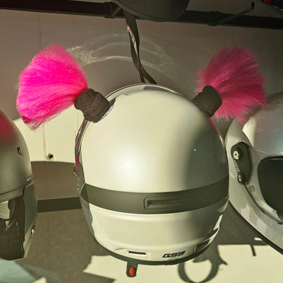 Casque de moto boule décorative tresse sale accessoires de casque de Ski