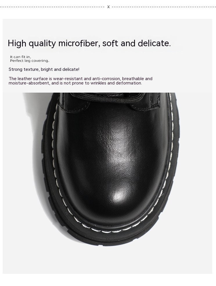Bottes de Style britannique pour femmes, doublées de polaire, épaisses, grande taille, nouvelle collection
