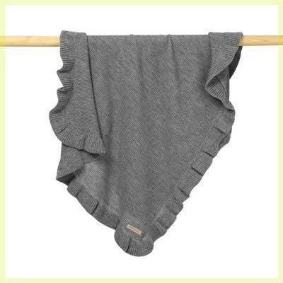 Mantas tejidas para bebé, envoltura envolvente para recién nacido, volantes