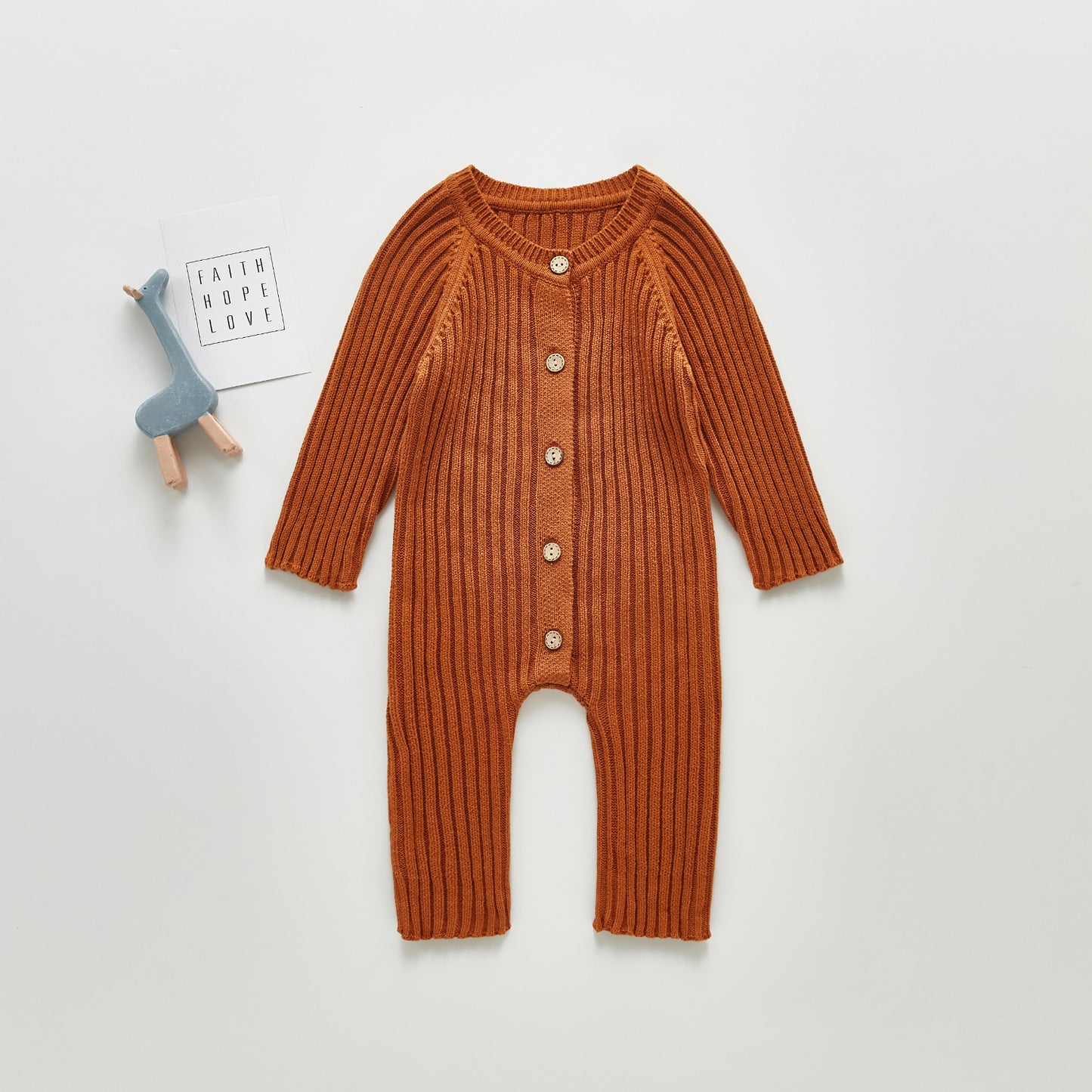Combinaison tricotée à manches longues pour bébé, barboteuse, printemps et automne