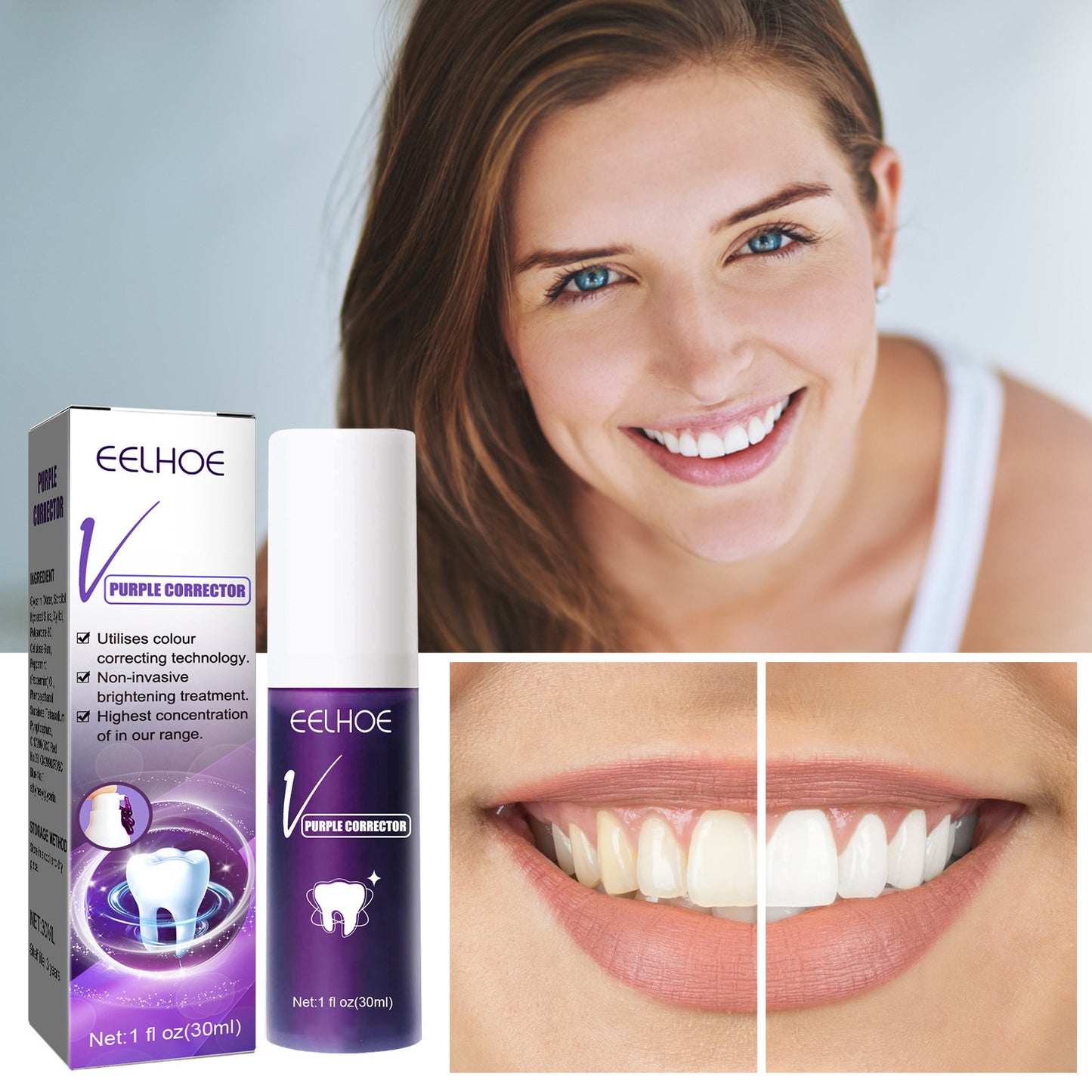 Dentifrice blanchissant les dents, retrait des dents