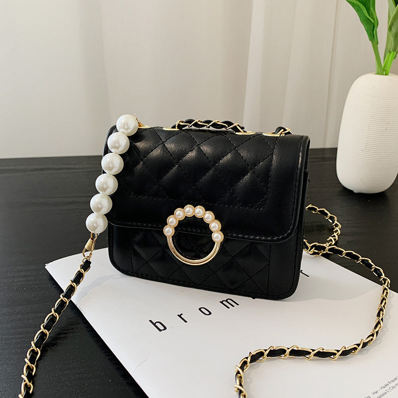 Sac bandoulière à chaîne en diamant