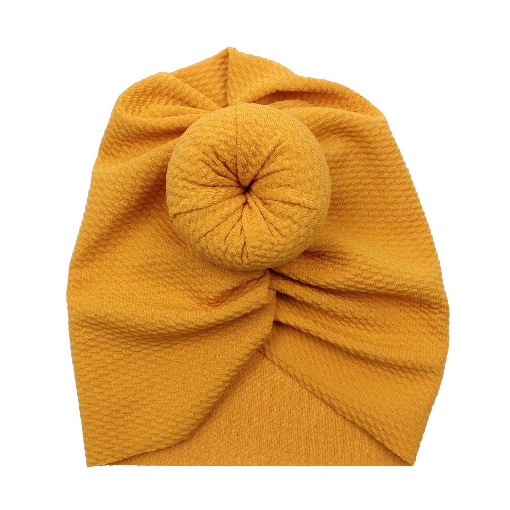 Bandeau gaufré pour bébé, chapeau indien, boule ronde, accessoires pour cheveux pour enfants