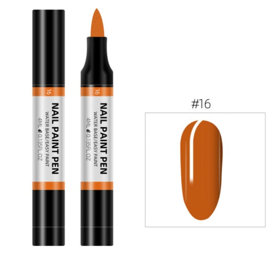 Stylo de peinture de vernis à ongles 24 couleurs, stylo de fleur de peinture 3D, stylo de fleur de dessin à base d'eau, stylo de vernis à ongles sans goût