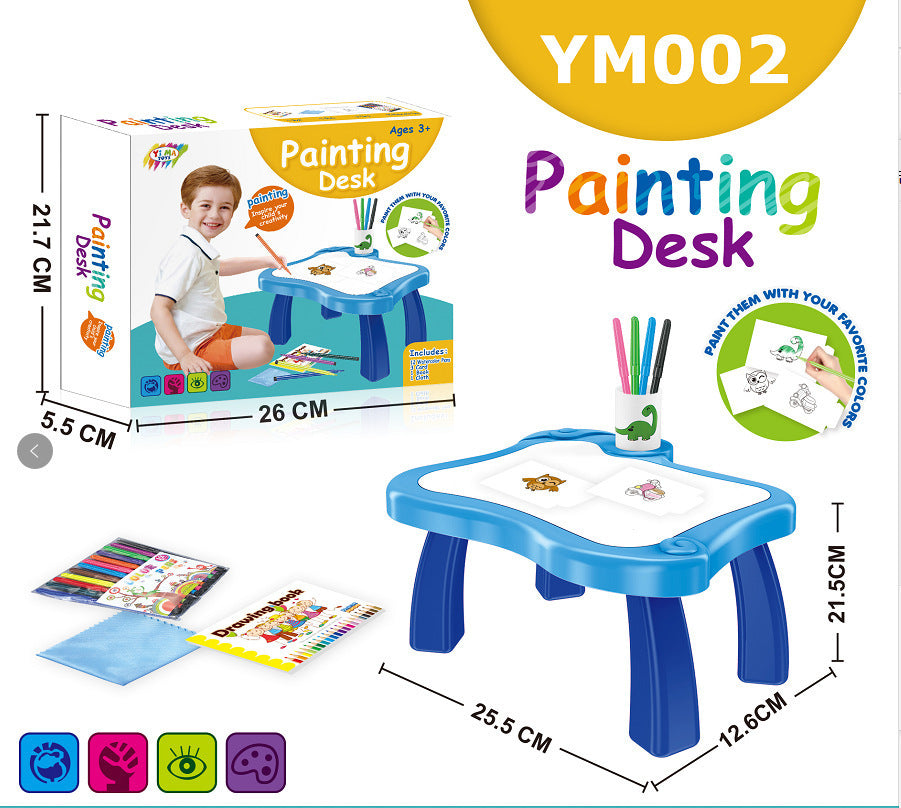 Planche à dessin de projection pour enfants Doodle
