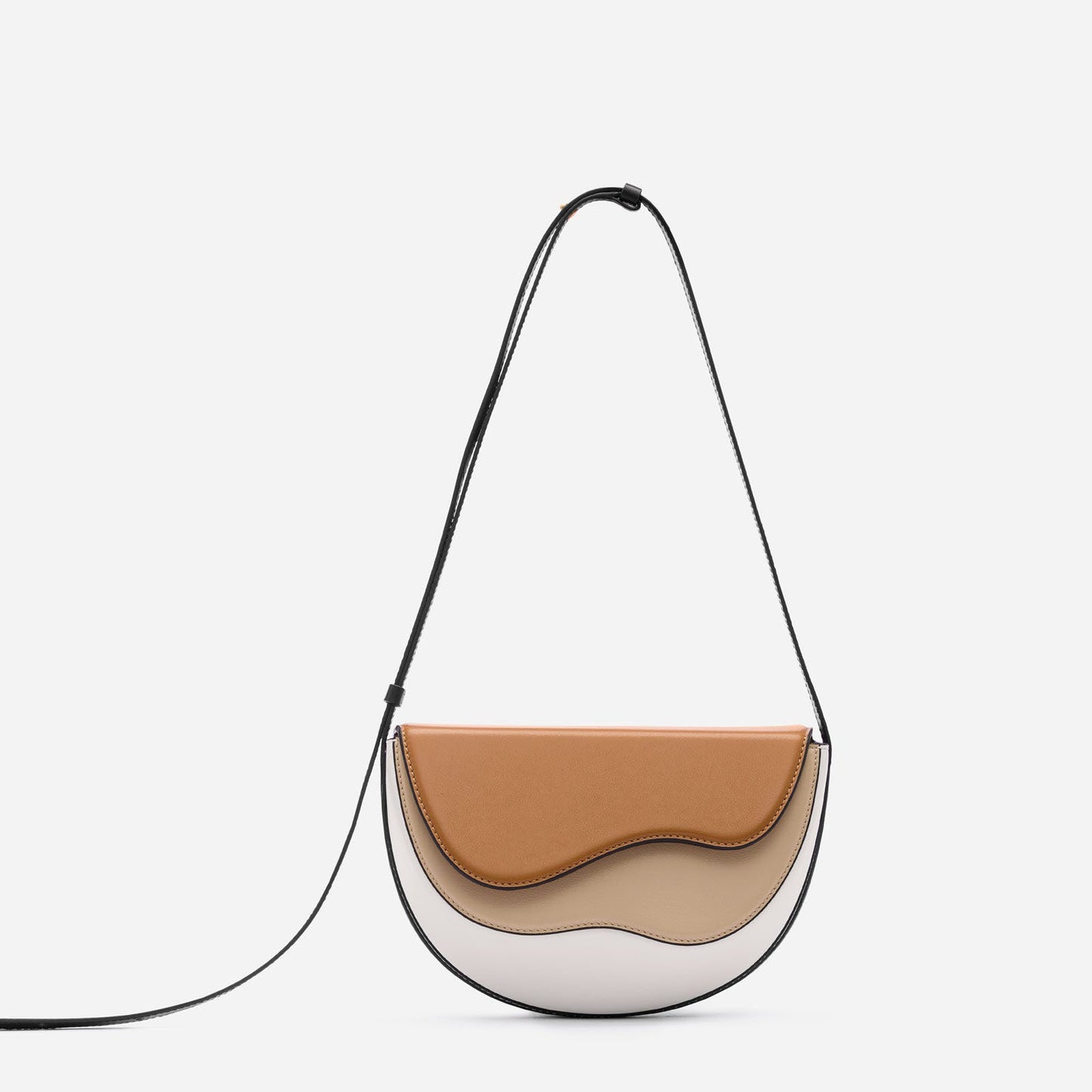 Sac de selle multicolore à couture unique
