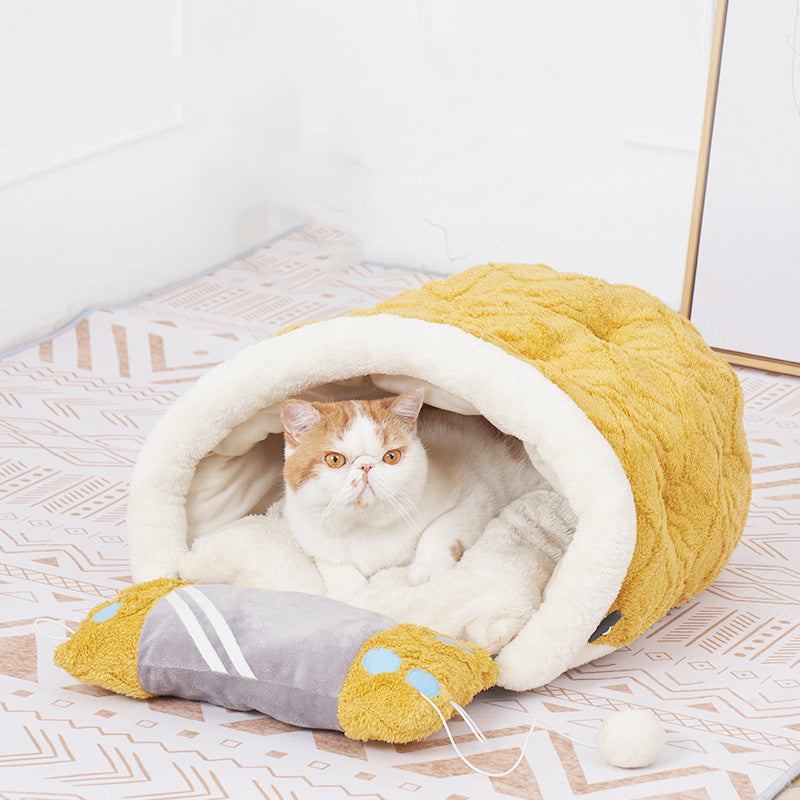 Máquina de juego Arctic Velvet, arena para gatos semicerrada cálida, suministros para mascotas