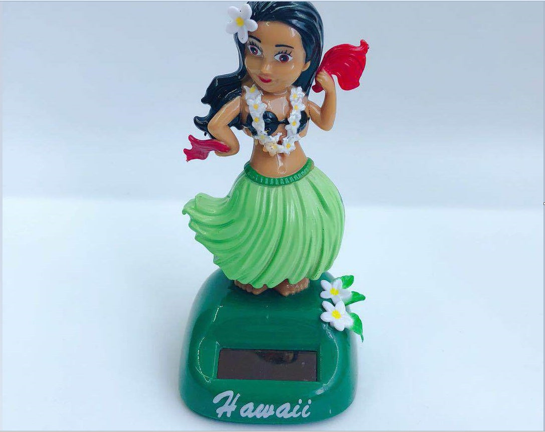 Accessoires de voiture pour fille hawaïenne, balançoire solaire
