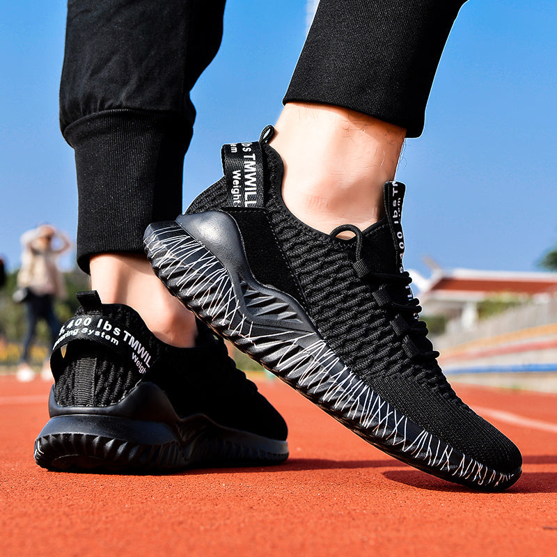 Chaussures de course de sport tissées volantes d'été pour couple