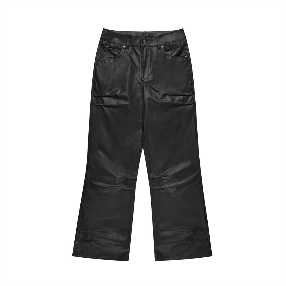 Men's Design Pleated Casual Loose-fitting Wide-leg Trousers