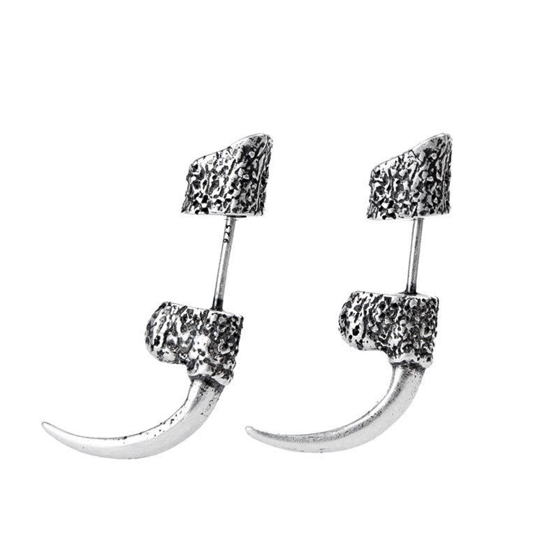 925 Creative Eagle Claw Ear Studs Silver
