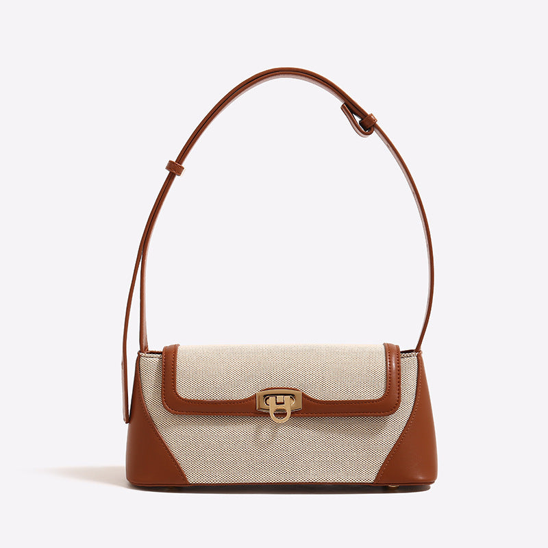 Couleur contrastée nouveau sac à une épaule à la mode pour femmes