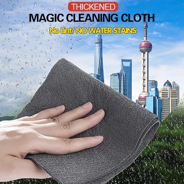 Chiffon de nettoyage magique épaissi Surface en microfibre polissage instantané chiffon de nettoyage ménager pour vitres miroirs Gadgets de cuisine de voiture
