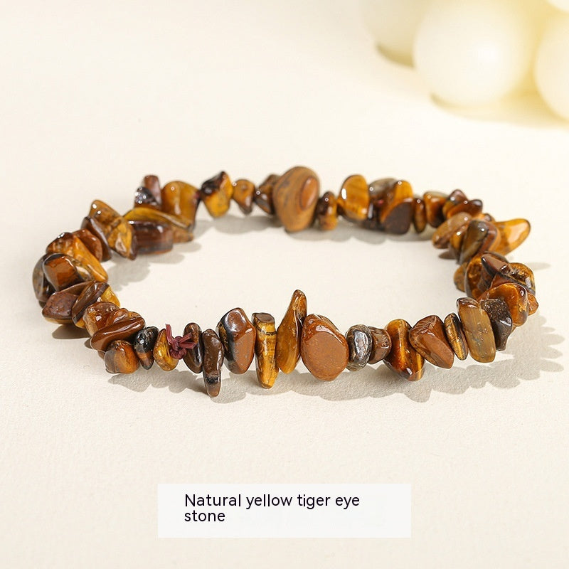 Natural Crystal Gravel Agate Aventurine Irregular Bracelet