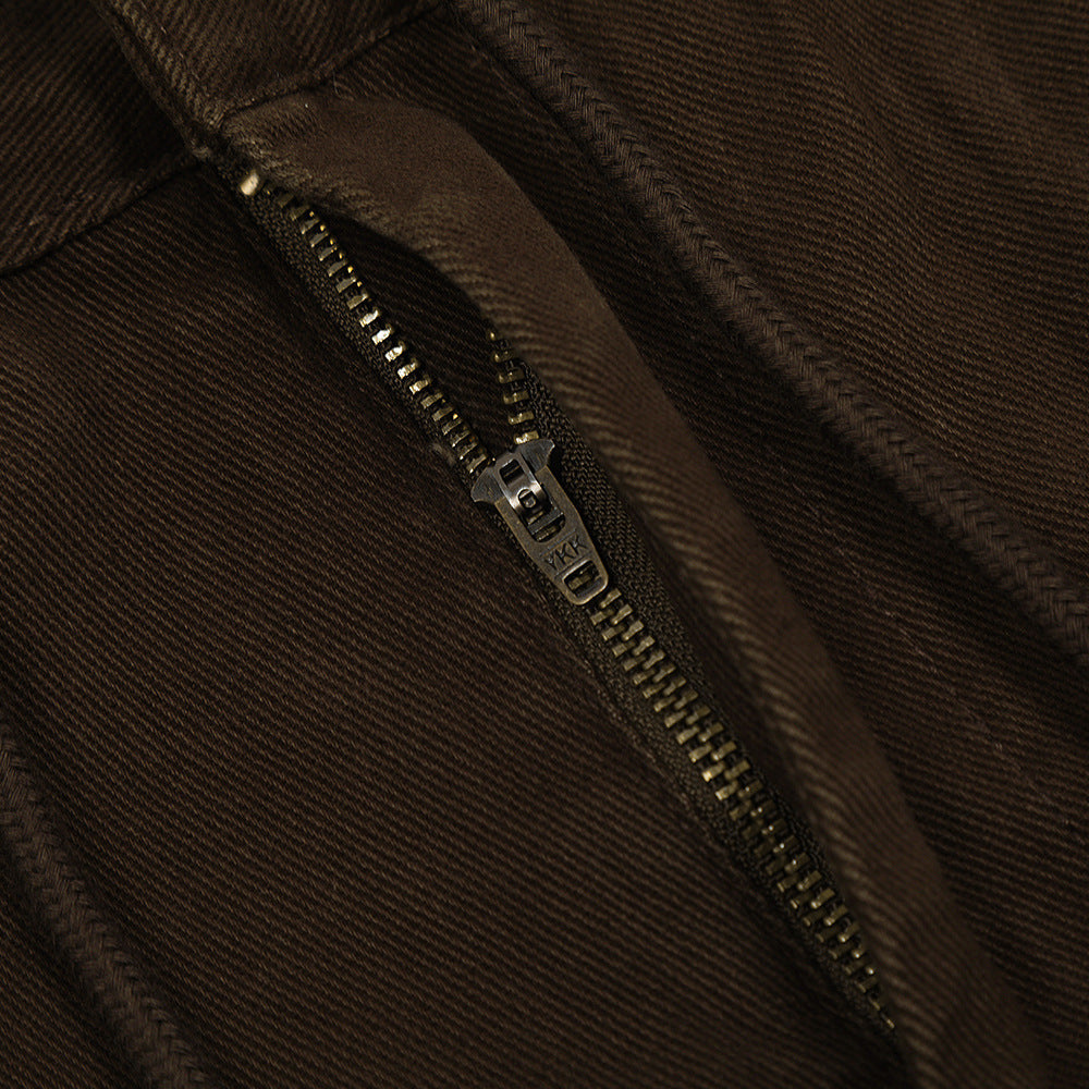 Men's Functional Three-dimensional Large Pocket Straight-leg Denim Trousers