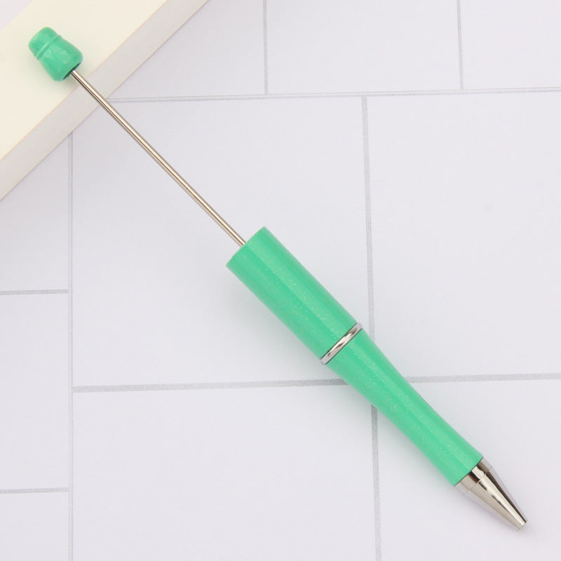 Stylo à bille créatif en plastique avec perles