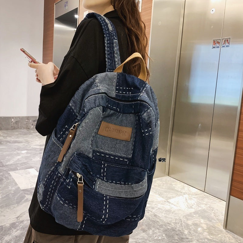 Mochila de gran capacidad para escuela secundaria a la moda para hombres y mujeres