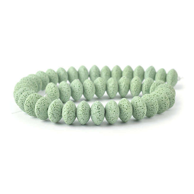 Perles rondes en roche volcanique, accessoires d'ornement DIY