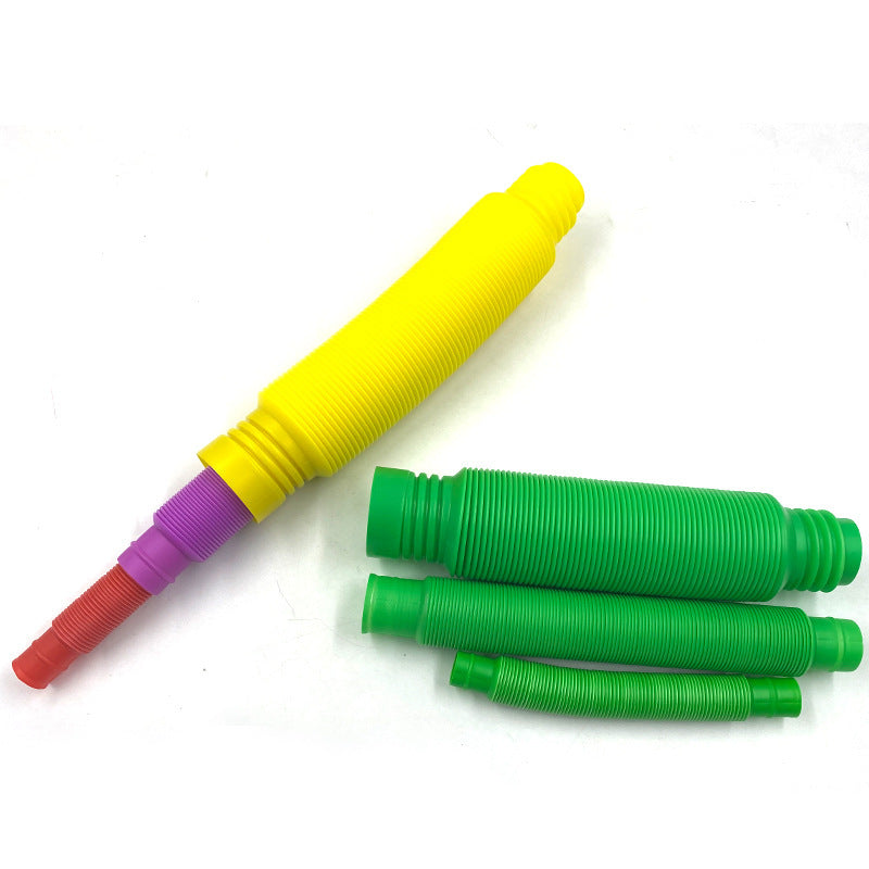 Bobine de Tube en plastique coloré, jouet magique créatif pour enfants, cercle, jouets amusants, développement précoce, jouet éducatif pliant