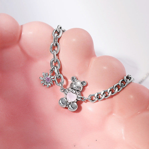 Glacier Love Bear Necklace Special-interest Design Ornament