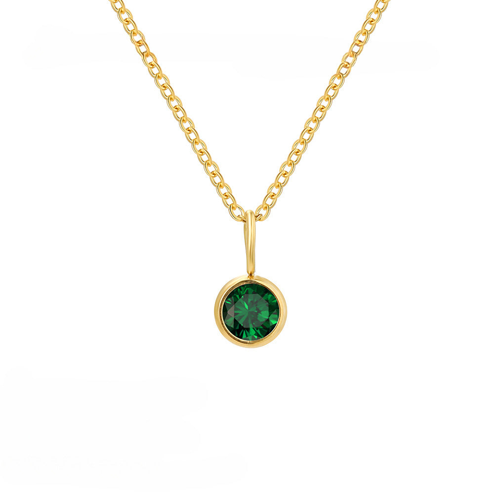 Collier de pierre de naissance d'élément de personnalité de mode