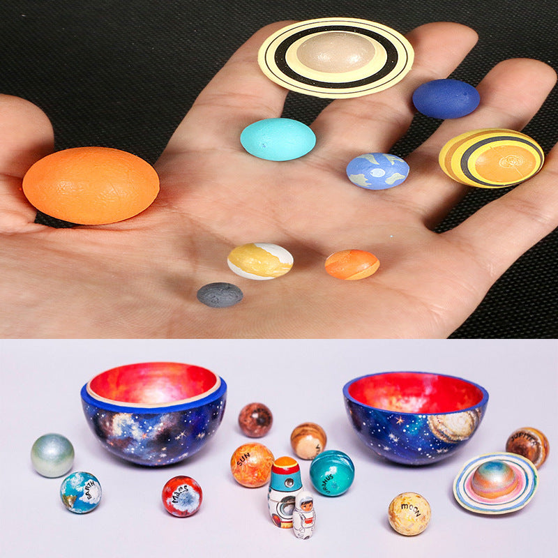 Simulation du système solaire, système de planète cosmique en plastique, figurines de l'univers, matériel pédagogique, jouets éducatifs scientifiques