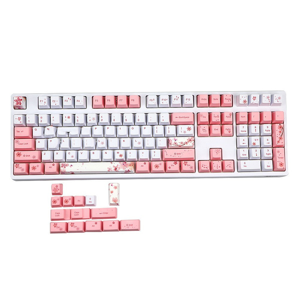 Sakura Keycap Key OEM Hauteur Keycap de sublimation à cinq côtés