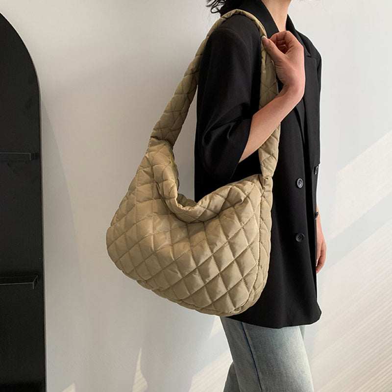 Sacs personnalisés d'hiver pour femmes, sac à bandoulière avec couture en losange, sacs à main de Shopping décontractés pour les déplacements