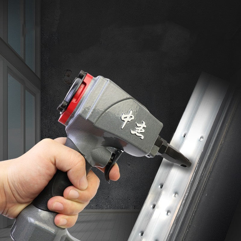 Pistola de clavos neumática para perforación de láminas de metal