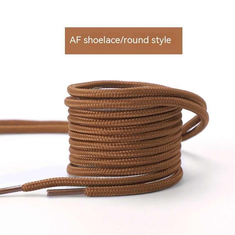 Lacets couleur blé, bottes Martin plates et rondes, chaussures unisexes, corde