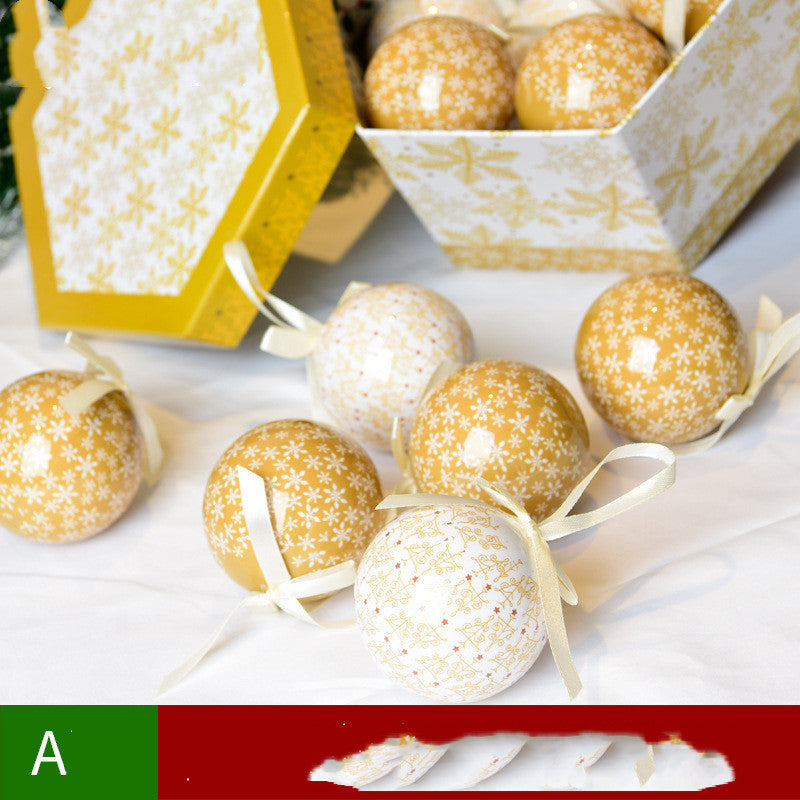Caja de regalo de Navidad con colgante de decoración de árbol de Navidad
