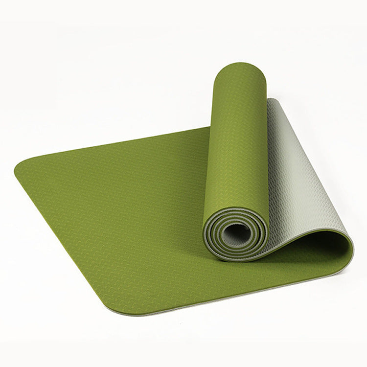 Tapis de Yoga épais 8mm, tapis de Yoga allongé bicolore 18361 épais 8mm