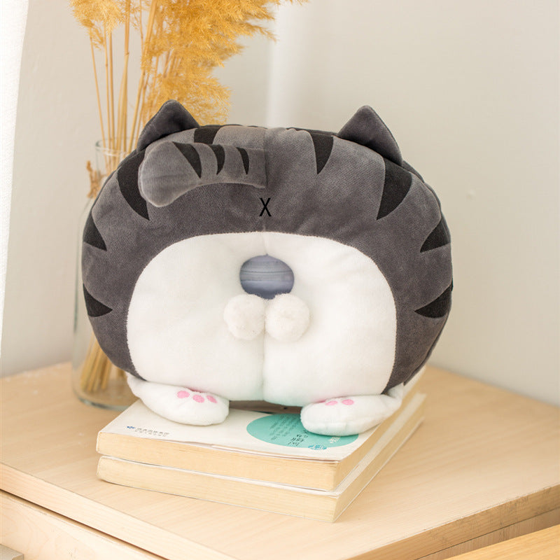 Couverture de tissu de voiture de pompage de tissu en peluche de voiture créative Corgi Ass