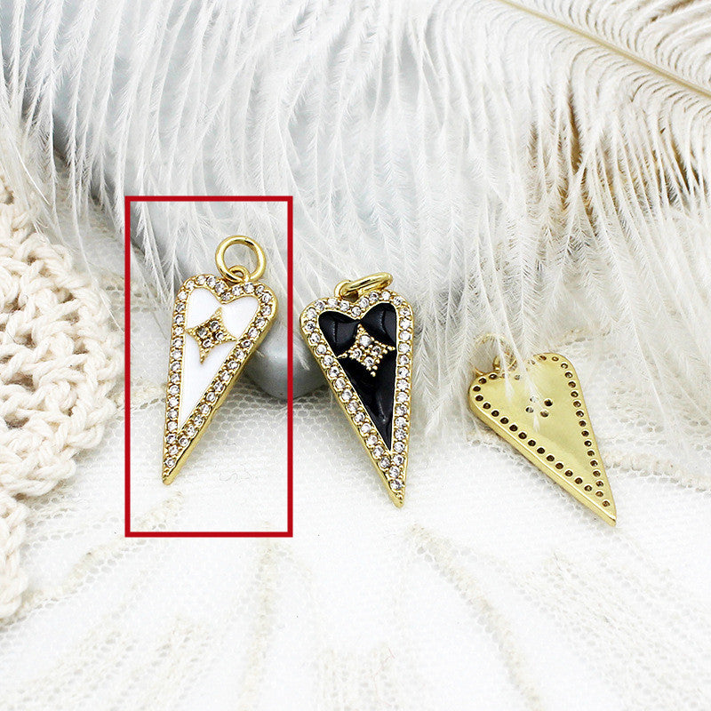 Microincrustaciones Love Sun Palm colgante pieza colgante collar pendientes Material Diy