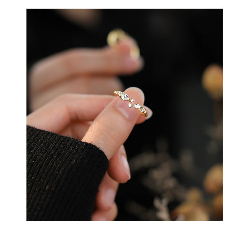 Bague en Zircon Super Star Point pour femme