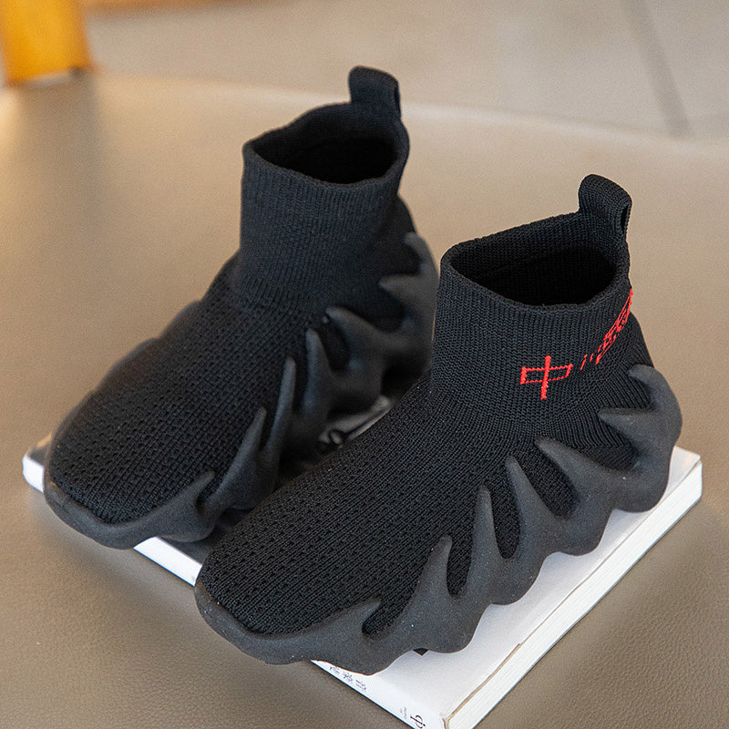 Baskets en maille respirante, chaussures chaussettes ultra légères pour enfants