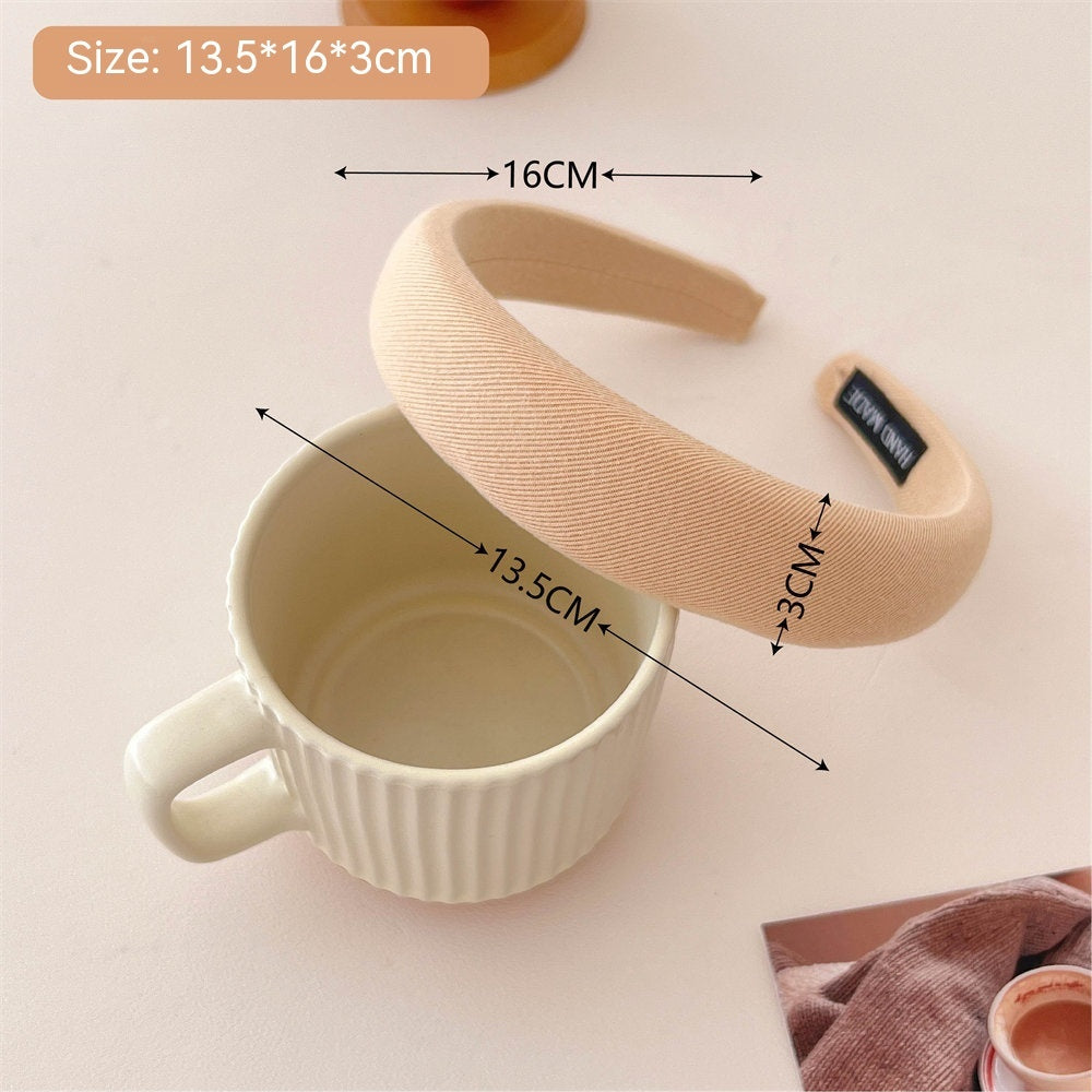 Milk Tea Coffee Color Series Headband Fashion