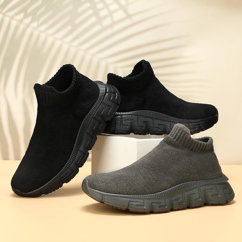 Technologie volant tissé Surface hiver à la mode respirant confortable chaussures décontractées à enfiler