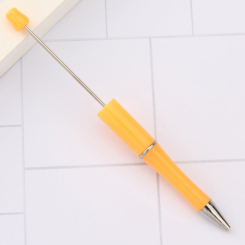 Stylo à bille créatif en plastique avec perles