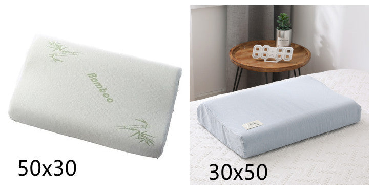 Venta directa de fibra de bambú almohada de memoria de rebote lento almohada cervical almohada de cuidado para promover el sueño apoyo pequeño sueño al por mayor