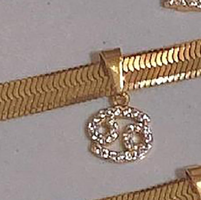 Collier de lame de constellation de diamants en petit groupe