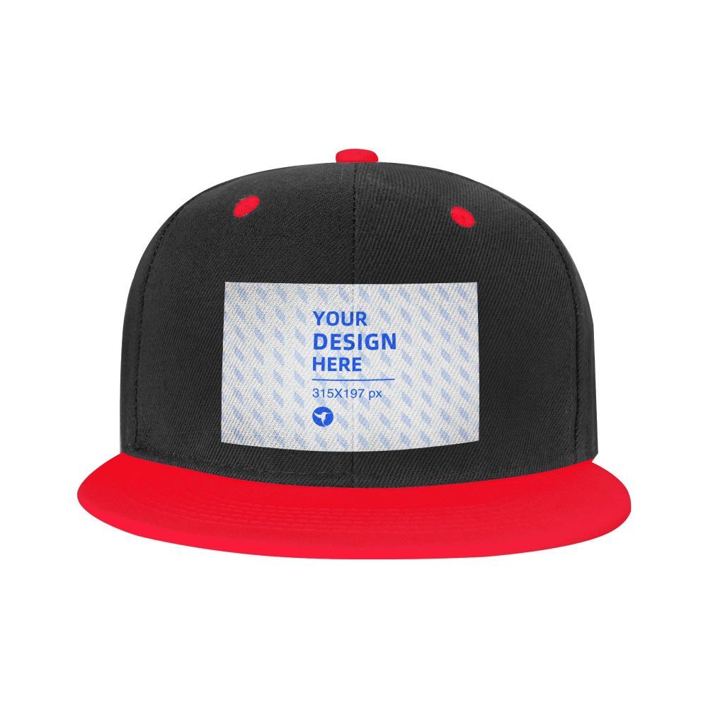 Chapeau Hip Hop contrasté à bord plat pour enfants