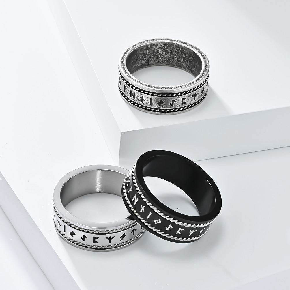 Bijoux de main en acier titane à la mode